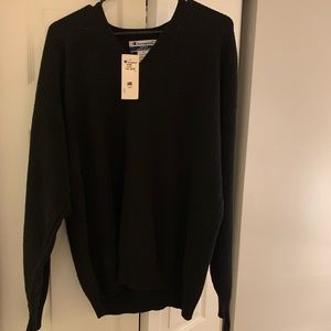 Knit sweater champion black v neck